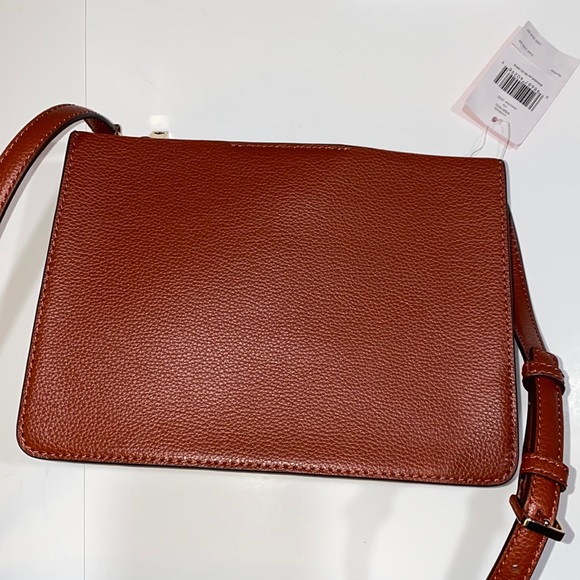 ☀️NWT Kate Spade Eva Leather Crossbody Gold-tone Chestnut Butter Adj Strap Brown - Picture 6 of 16